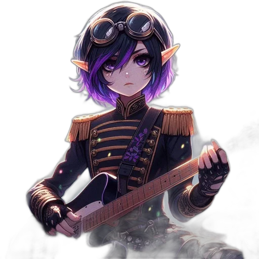 weapon, staff, jacket, sword, fantasy art, anime, pixel art, concept art transparent PNG cut-out