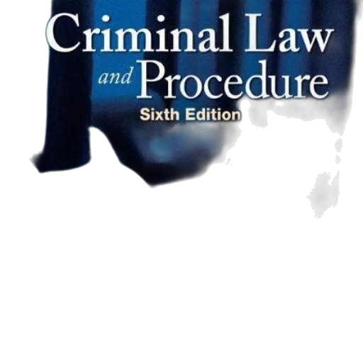 sixth, edition, criminal, law, procedure, book, cover, featuring transparent PNG cut-out