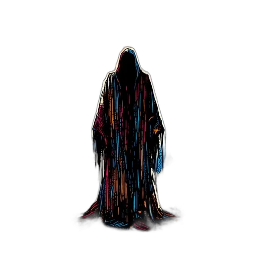 creature, dress, jacket, hair, pixel art, concept art, cyberpunk, comic book art transparent PNG cut-out