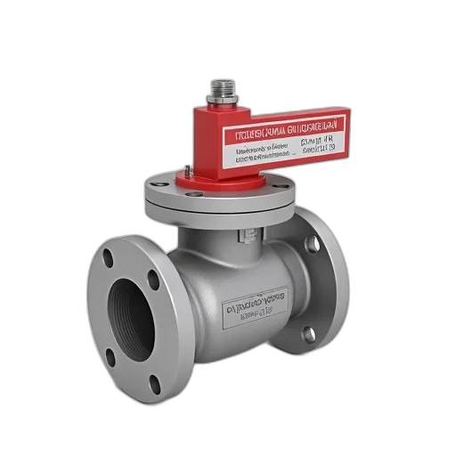 model, valve, red, white, label, side, displaying, text transparent PNG cut-out