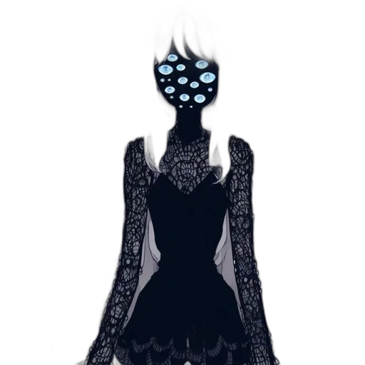 dress, mask, crown, jewelry, concept art, fantasy art, pixel art, comic book art transparent PNG cut-out