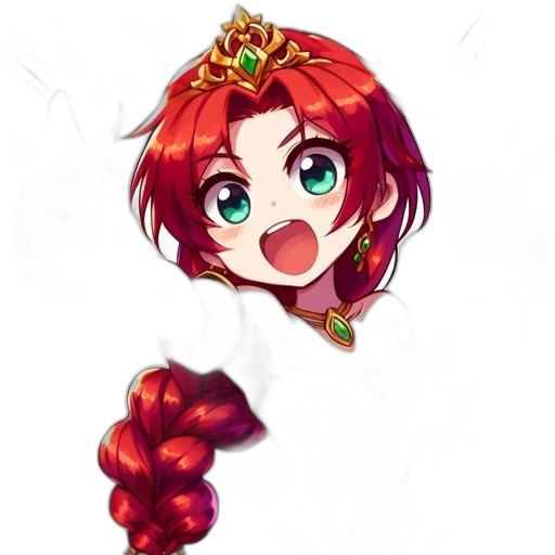 crown, staff, weapon, flower, pixel art, anime, fantasy art, concept art transparent PNG cut-out