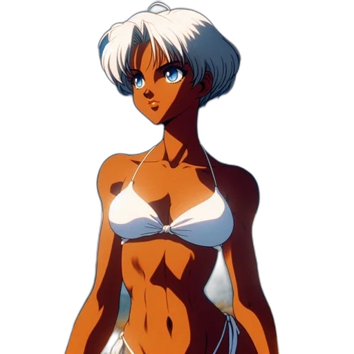 dress, robot, concept art, anime, pixel art, cartoon, blue, animated transparent PNG cut-out