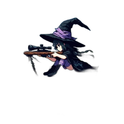 weapon, staff, dragon, hat, pixel art, fantasy art, concept art, anime transparent PNG cut-out