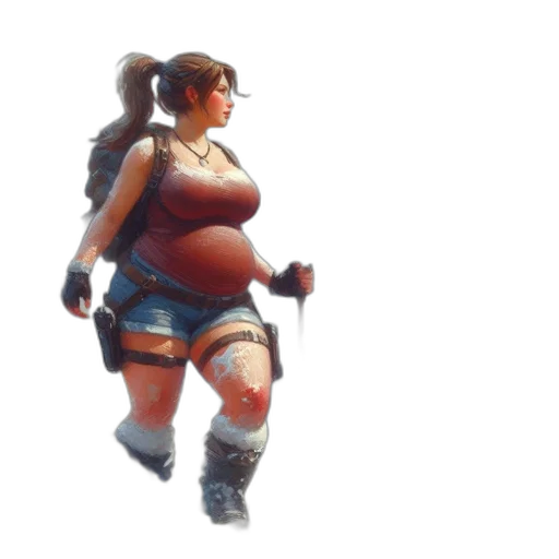 weapon, staff, robot, dress, concept art, 3d render, pixel art, fantasy art transparent PNG cut-out