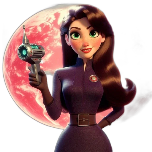 staff, weapon, robot, cartoon, comic book art, concept art, 3d render, outer space transparent PNG cut-out