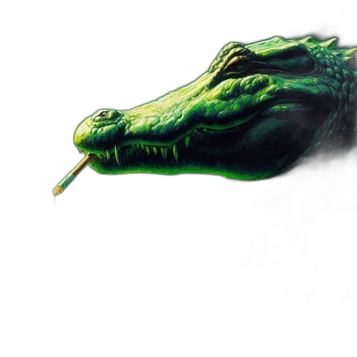 dragon, creature, staff, weapon, concept art, photorealistic, fantasy art, watercolor transparent PNG cut-out