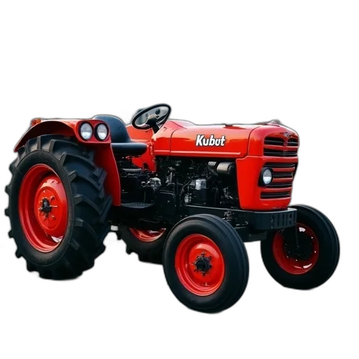 3d render, photorealistic, kubot, tractor transparent PNG cut-out