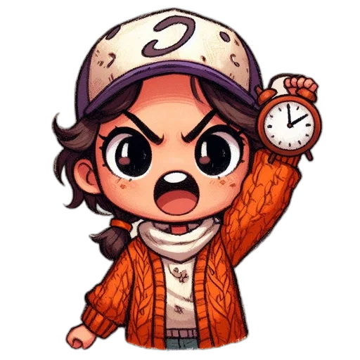 cartoon, pixel art, anime, concept art, anime-styled, figure, sporting, cap transparent PNG cut-out