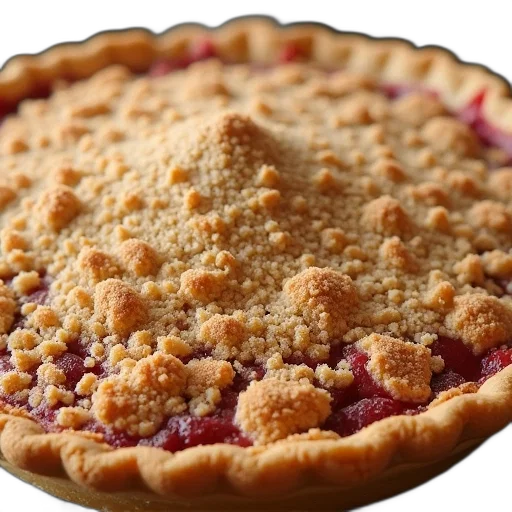 food, crown, close-up, view, pie, thick, layer, crumbs transparent PNG cut-out
