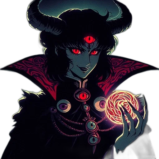 staff, jewelry, fantasy art, concept art, pixel art, comic book art, dark, red transparent PNG cut-out
