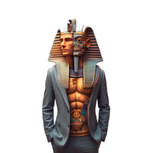 robot, mask, jewelry, concept art, pixel art, fantasy art, vaporwave, ancient transparent PNG cut-out