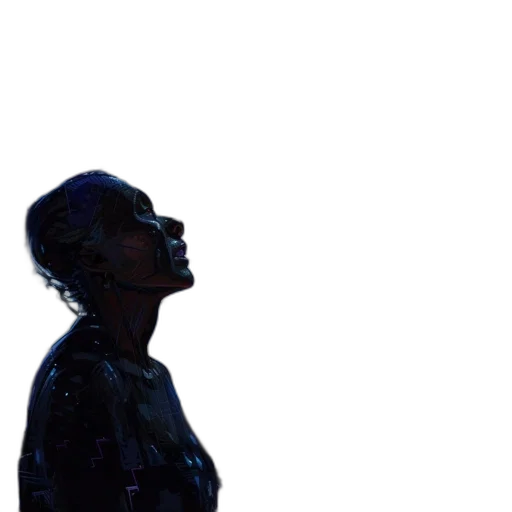 robot, jacket, face, mask, 3d render, cyberpunk, concept art, photorealistic transparent PNG cut-out