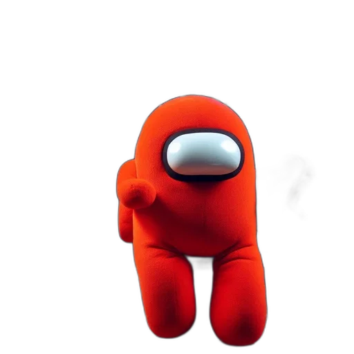 robot, creature, mask, animal, 3d render, concept art, outer space, red transparent PNG cut-out