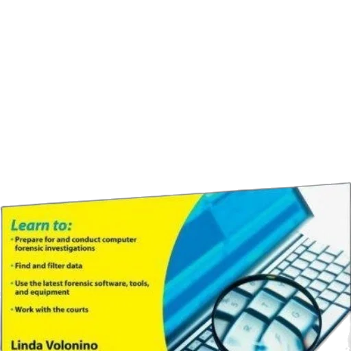 3d render, computer, forensics, dummies, book, cover, featuring, blue transparent PNG cut-out