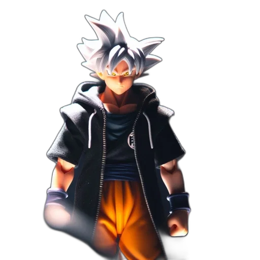 jacket, staff, animal, concept art, 3d render, pixel art, fantasy art, monochrome transparent PNG cut-out