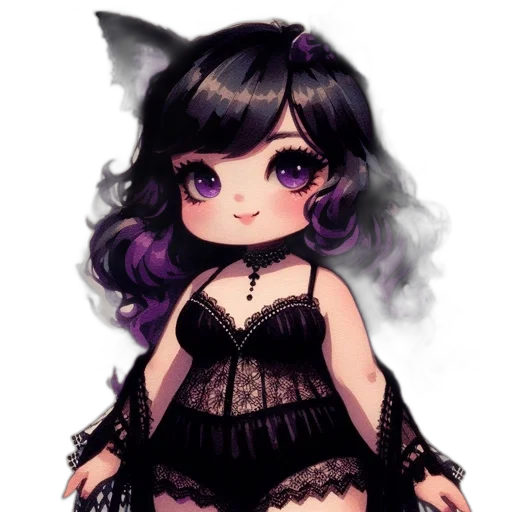 dress, creature, pixel art, fantasy art, anime, watercolor, dark, monochrome transparent PNG cut-out