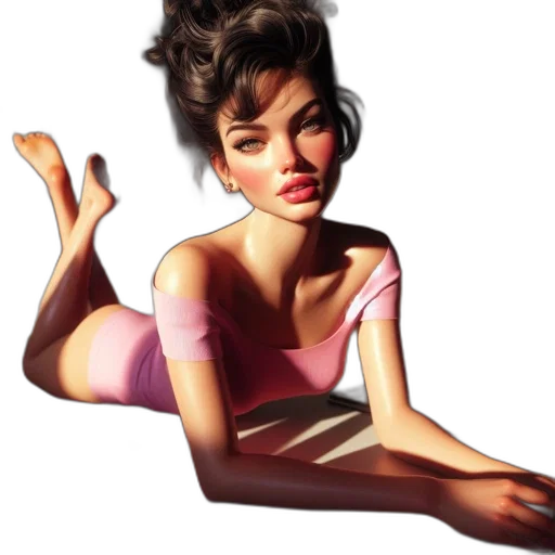 dress, photorealistic, concept art, fantasy art, cartoon, pastel, neon, female transparent PNG cut-out