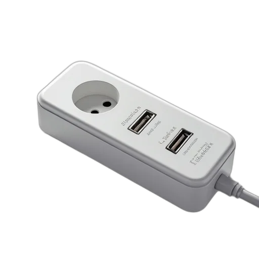 multi, usb, power, strip, iec, outlet, connector transparent PNG cut-out