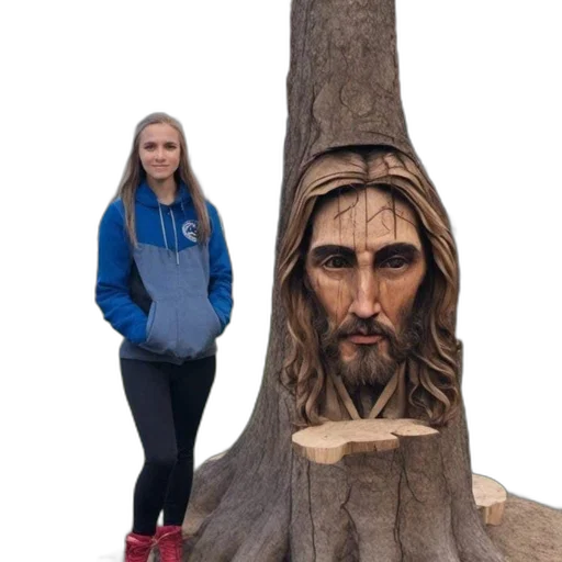 tree, face, creature, hair transparent PNG cut-out