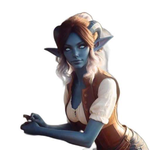 staff, face, dress, fantasy art, concept art, pixel art, comic book art, blue transparent PNG cut-out