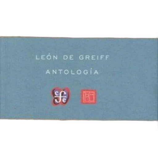 image, book, cover, titled, antología, león, greiff, featuring transparent PNG cut-out