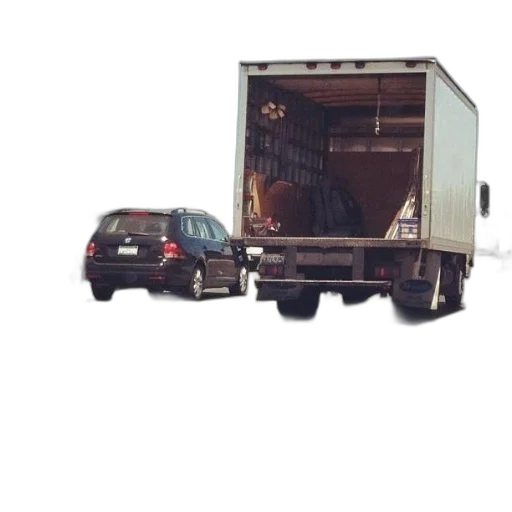 car, furniture, staff, jacket, truck, back, open, highway transparent PNG cut-out