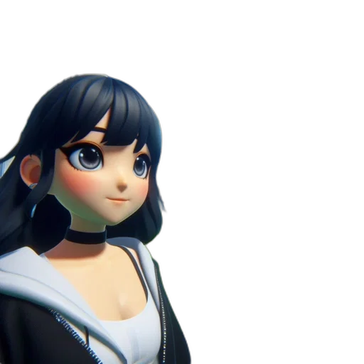 face, staff, 3d render, anime, concept art, photorealistic, outer space, monochrome transparent PNG cut-out