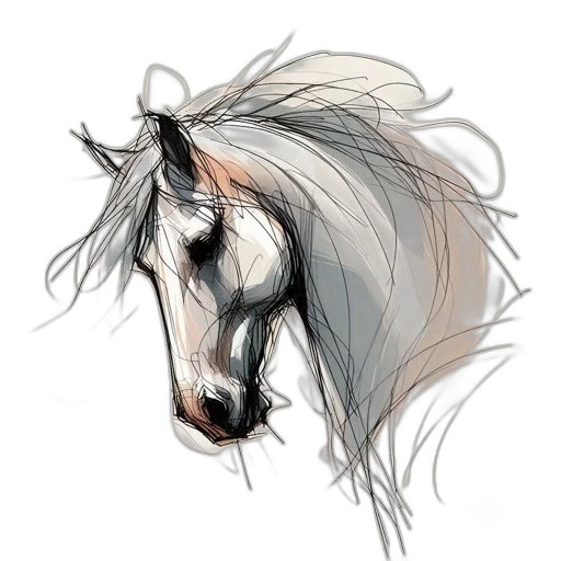 hair, animal, dragon, creature, photorealistic, watercolor, fantasy art, concept art transparent PNG cut-out
