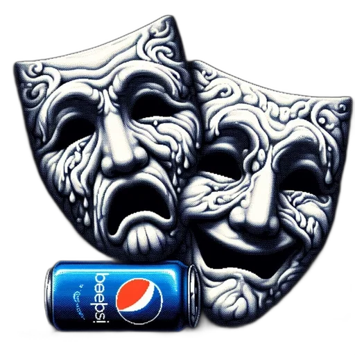 mask, face, bottle, food, concept art, fantasy art, 3d render, photorealistic transparent PNG cut-out