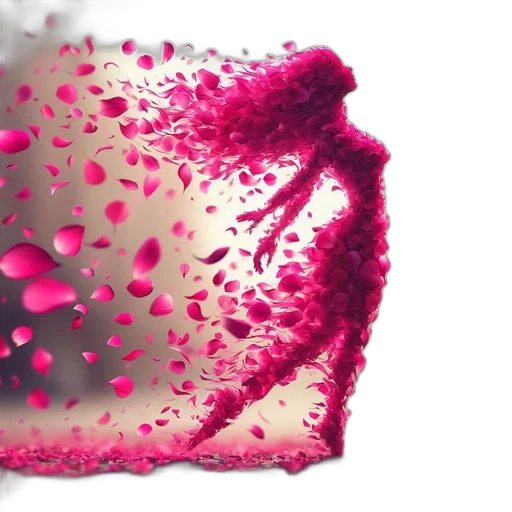 bottle, umbrella, flower, crown, 3d render, photorealistic, concept art, neon transparent PNG cut-out