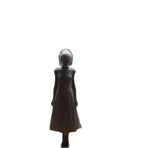 dress, robot, staff, jacket, concept art, 3d render, pixel art, fantasy art transparent PNG cut-out