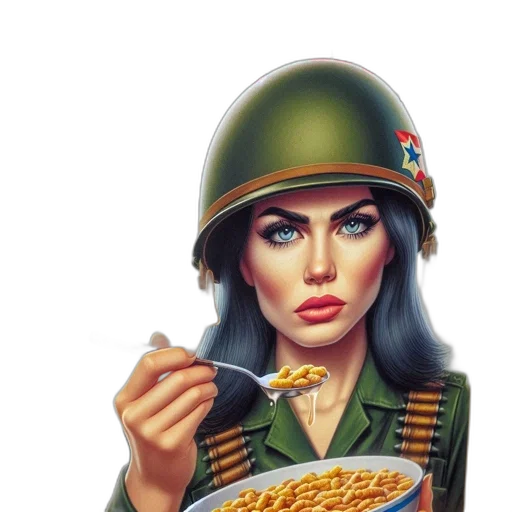 food, weapon, comic book art, photorealistic, pixel art, concept art, fictional, cereal transparent PNG cut-out