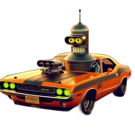 car, robot, weapon, concept art, 3d render, photorealistic, pixel art, animatic transparent PNG cut-out