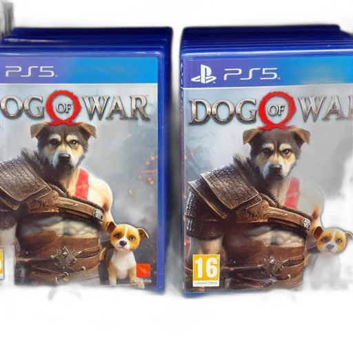 concept art, 3d render, two, dog, war, game, boxes, playstation transparent PNG cut-out