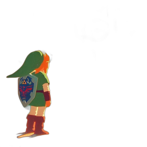 hat, jacket, weapon, robot, concept art, 3d render, pixel art, watercolor transparent PNG cut-out