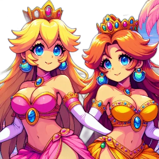 crown, pixel art, concept art, fantasy art, 3d render, colorful, neon, pastel transparent PNG cut-out