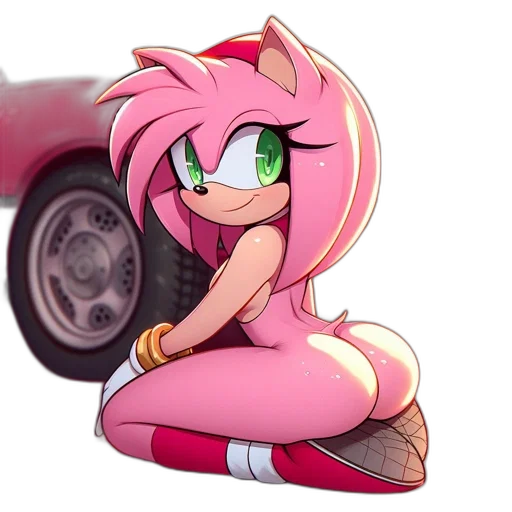 car, cartoon, anime, pixel art, concept art, animated, character, female transparent PNG cut-out