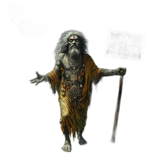 staff, creature, sword, animal, concept art, fantasy art, 3d render, photorealistic transparent PNG cut-out