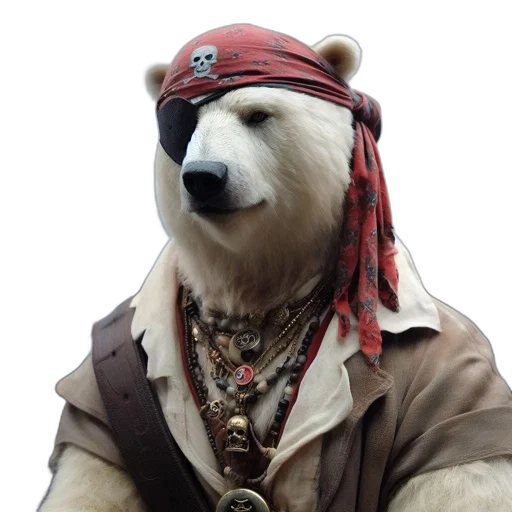animal, staff, hat, jacket, concept art, photorealistic, 3d render, fantasy art transparent PNG cut-out