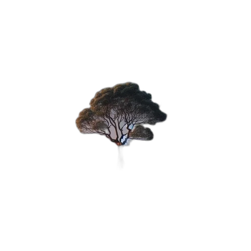crown, tree, hair, hat, 3d render, photorealistic, concept art, pixel art transparent PNG cut-out