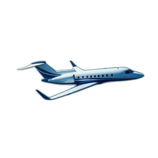 staff, 3d render, photorealistic, small, business, jet, air, over transparent PNG cut-out