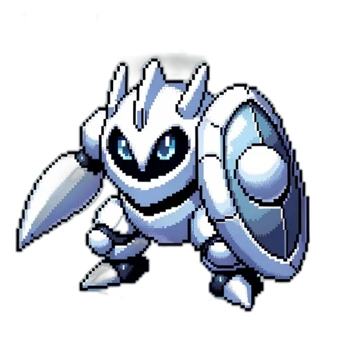 robot, creature, animal, dragon, pixel art, concept art, 3d render, fantasy art transparent PNG cut-out