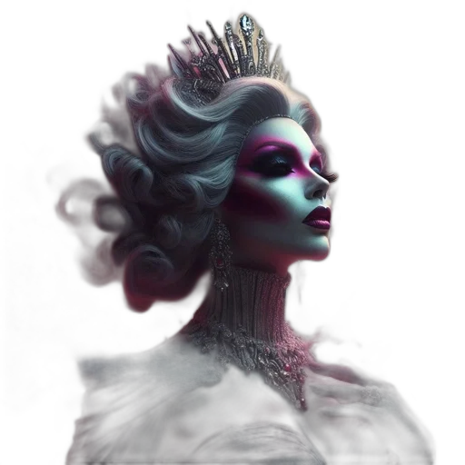 crown, face, jewelry, mask, fantasy art, concept art, photorealistic, 3d render transparent PNG cut-out