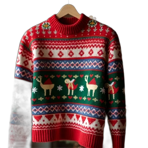 christmas, sweater, ugly, holiday transparent PNG cut-out