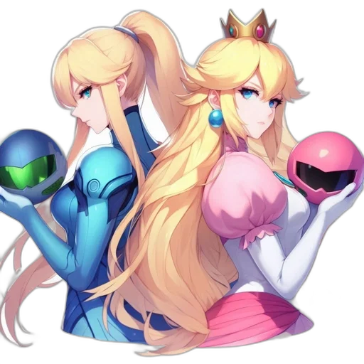 crown, anime, pixel art, concept art, fantasy art, outer space, neon, colorful transparent PNG cut-out
