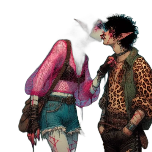 jacket, concept art, comic book art, cyberpunk, fantasy art, fire, outer space, neon lights transparent PNG cut-out