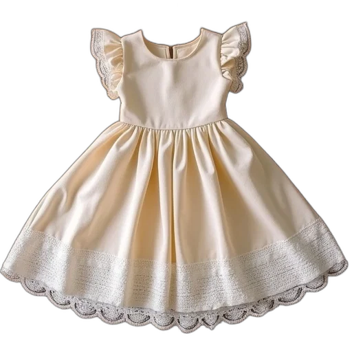 dress, beige, sits, wood transparent PNG cut-out