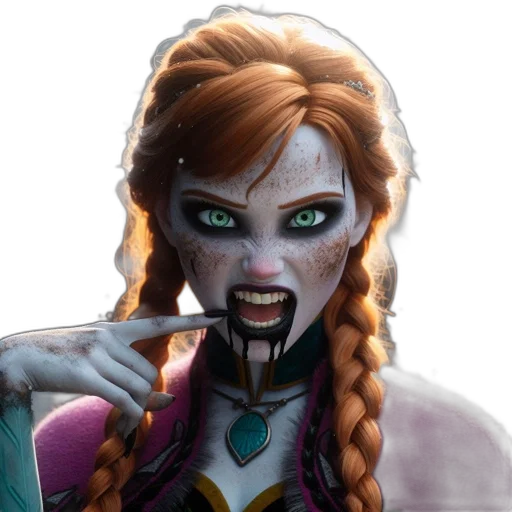 face, staff, concept art, fantasy art, comic book art, photorealistic, female, animated transparent PNG cut-out