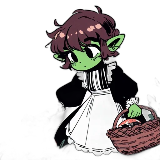 creature, staff, food, dress, concept art, pixel art, cartoon, fantasy art transparent PNG cut-out